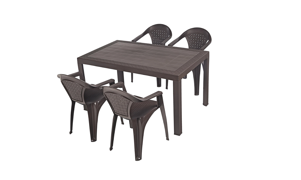 Conjunto de mesa y sillas de exterior Dream Choco